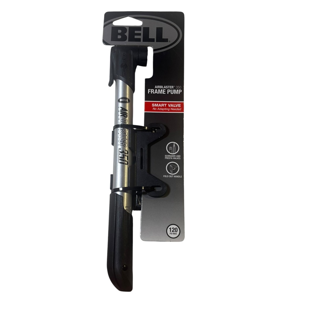 Bell Airblaster 350 Frame Pump Silver Black 120 PSI Smart Valve 7116531 NEW
